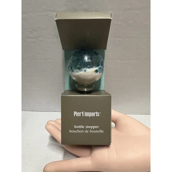 Pier 1 Imports Bottle Stopper Wine Barware Nautical Beach sand shells - Picture 12 of 12